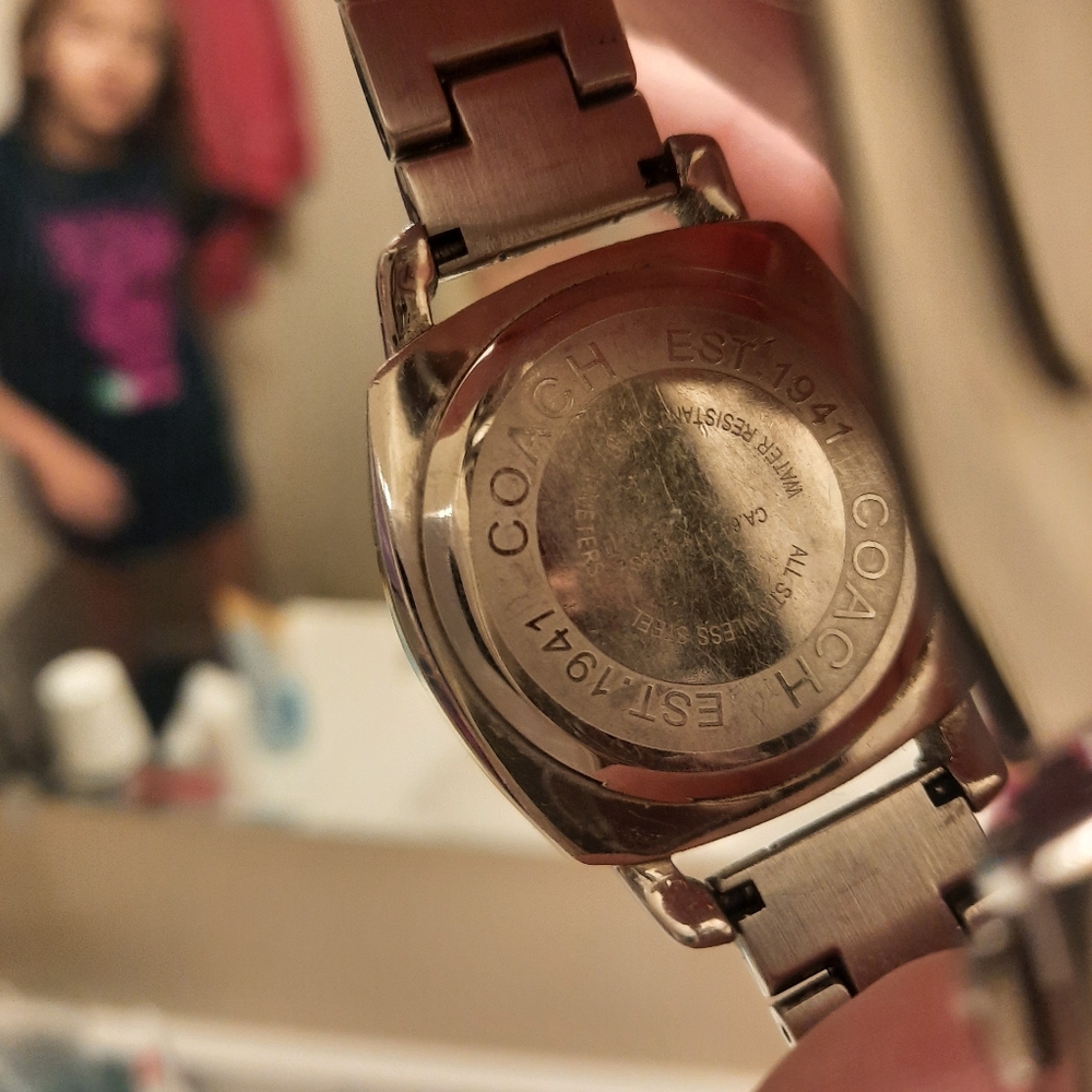 ⌚Stainless steel COACH watch with Crystal Bezel - Picture 3 of 7